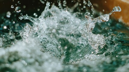 Closeup of hot tub filtration system highlighting clean water circulation