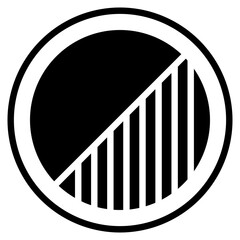 Obraz premium contrast glyph icon