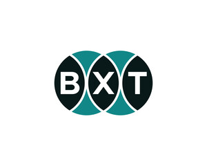 BXT logo design vector template. BXT