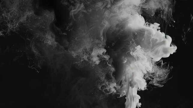 Gradient Light Effect Smoke on Black Background - a mesmerizing and atmospheric visual. The gradient smoke effect adds depth and intrigue to the dark backdrop.