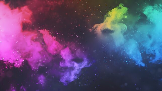 Gradient Light Effect Smoke on Black Background - a mesmerizing and atmospheric visual. The gradient smoke effect adds depth and intrigue to the dark backdrop.