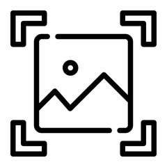 landscape line icon