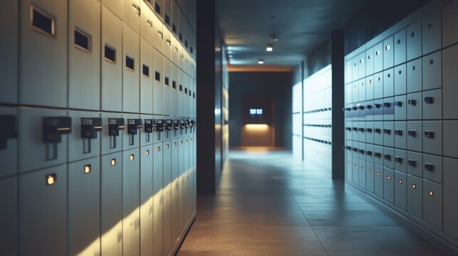 Secure Vault Access Hallway