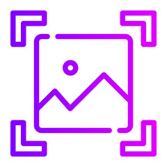 landscape gradient icon