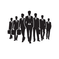 Silhouette of Professional Businessman