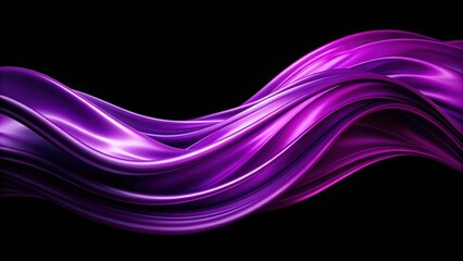 Dynamic silk wave purple gradient on black background, silk, wave, purple, gradient, black, background, abstract, texture