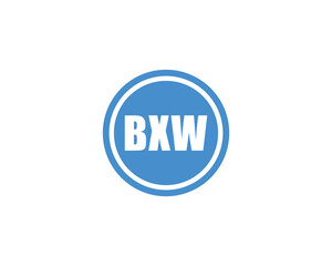 BXW logo design vector template. BXW