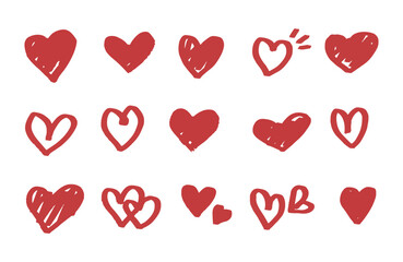 Love Scribble Sketch Vector Pack