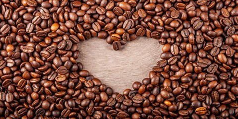 Close-up of heart shaped coffee beans , love, coffee, beans, heart, close-up, brown, aroma, caffeine, drink