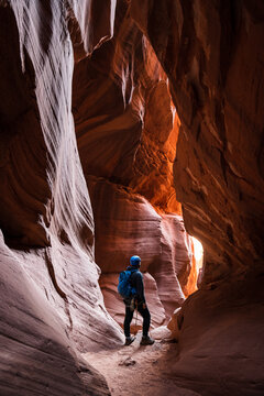 Canyoneering in the Utah desert
