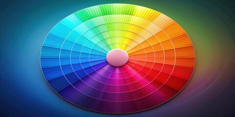 Obraz premium color wheel featuring vibrant HSV, HSB, and RGB colors, , color wheel, HSV, HSB, RGB, vibrant, digital, spectrum