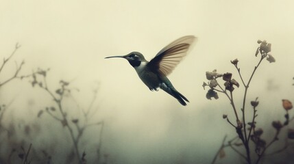 Obraz premium Hummingbird in Flight