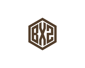 BXZ logo design vector template. BXZ