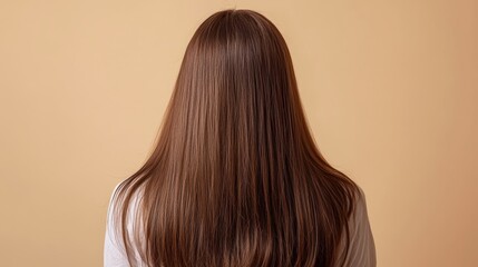 Fototapeta premium Woman with long, brown hair