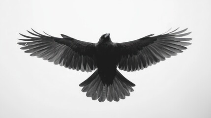 Fototapeta premium Raven in Flight