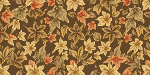 Elegant and luxurious floral pattern design inspired by royal wallpaper, wallpaper, bloom