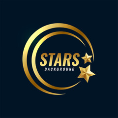 award-winning look golden star background design