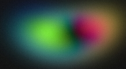 Abstract green blue purple red color gradient grainy backdrop design, Vibrant color flow, glowing colors noisy gradient, bright colors, website header design, banner, poster, cover