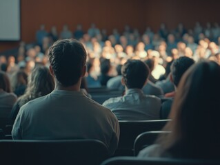 Classroom Scene with Audience