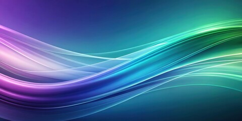 Obraz premium Abstract background with smooth lines in blue, purple, and green colors, abstract, background, smooth, lines, blue, purple
