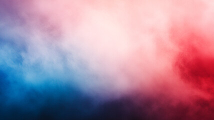Fototapeta premium Misty background with swirling red, white, and blue colors created by fog in a dreamy atmosphere