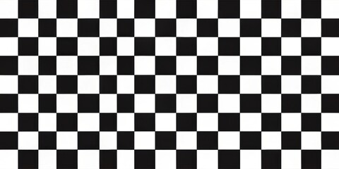 Fototapeta premium Geometric check pattern background with squares in black and white, geometric, check, pattern, background, squares, design