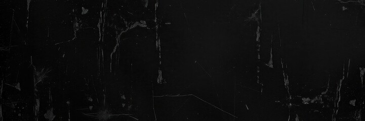 Dark and gritty black grunge texture with rough, worn-in edges and distressed details, edgy, grunge