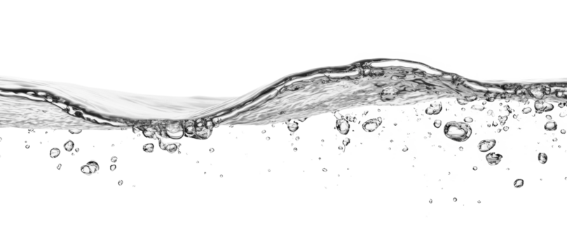 PNG Real water line splash bubbles liquid clear.