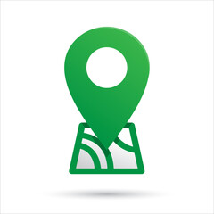 Pin location icons. Location pin logo design. Location pin simple sign. Map pointer logo vector. Navigation marker design illustration.