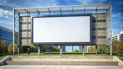 Obraz premium Blank jumbotron displays for digital signage, jumbotron, blank, displays, isolated, technology, digital, screen