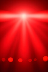 Ethereal Red Bokeh Lights Abstract Background