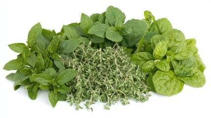 Obraz premium Fresh Herbs Collection for Culinary Use