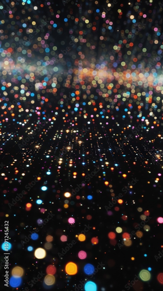 Poster Multicolored bokeh lights