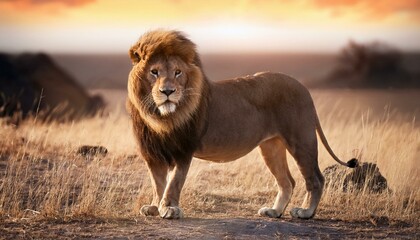 Big male African lion