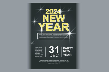 End of year sale poster template design. new year discount colorful background. Social media, shopping online. vector template