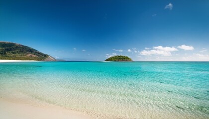 Fototapeta premium Crystal-clear waters reveal treasures beneath the surface. 