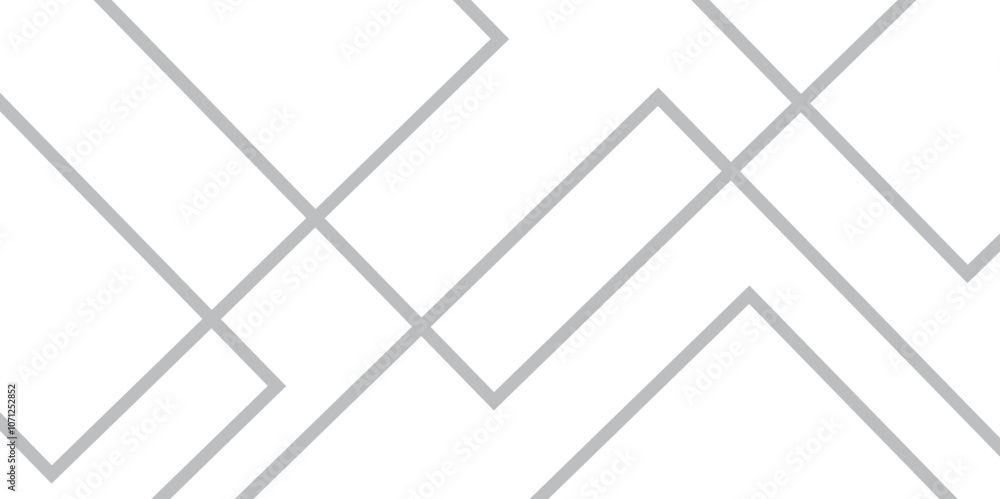 Leinwandbilder grey geometric overlapping square seamless pattern. modern white transparent material in triangle te