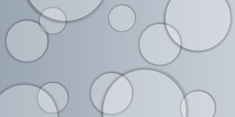 Abstract illustration of randomly arranged blue rings with soft shadows on white background .Graphic elements in skeuomorph design. Infographic Templates for Business Vector Illustration.	
