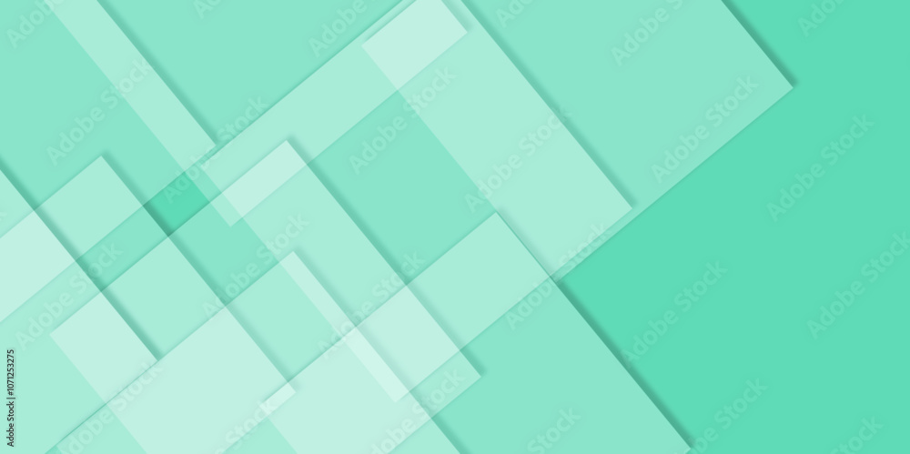 Poster Abstract blue geometric vector background. abstract soft shadow square shape textured Translucent Overlapping background. 3d architecture pattern design. Template for branding business., vector. 