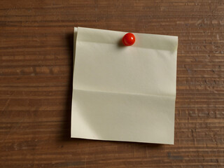 A blank notepad on a plain background
