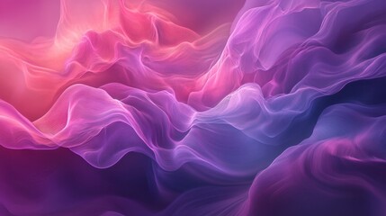 Fototapeta premium Abstract Purple and Pink Swirling Lines Digital Art Background.