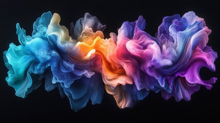 Surreal Colorful Dreamscape Abstract Art