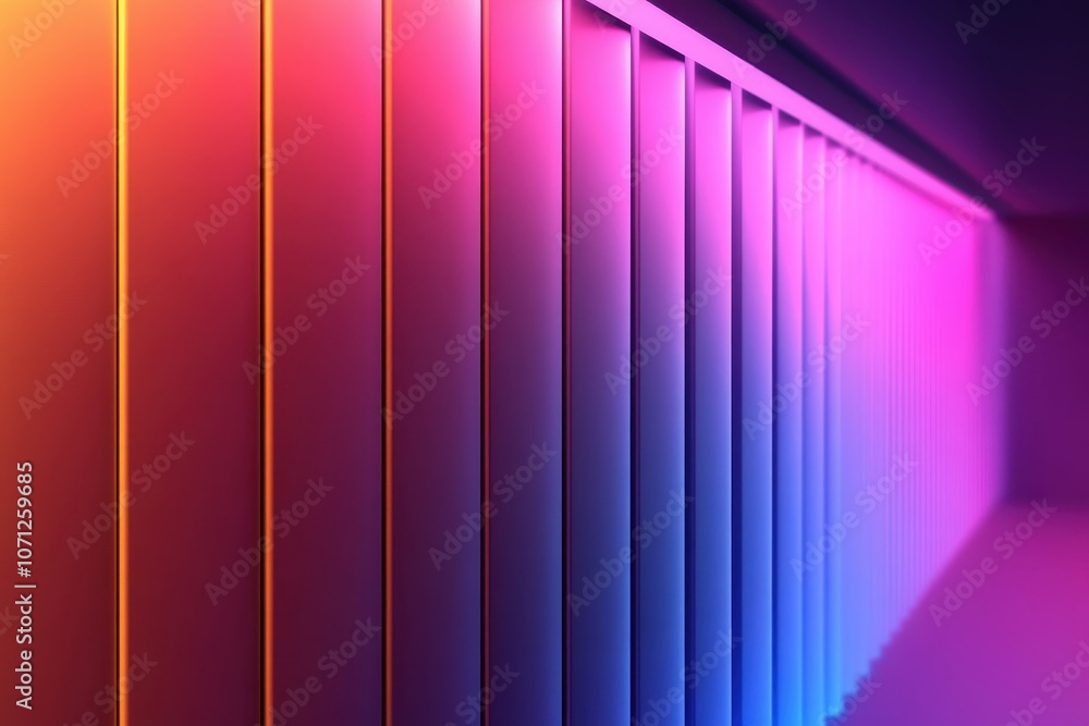 Poster minimalist neon gradient background with soft illumination