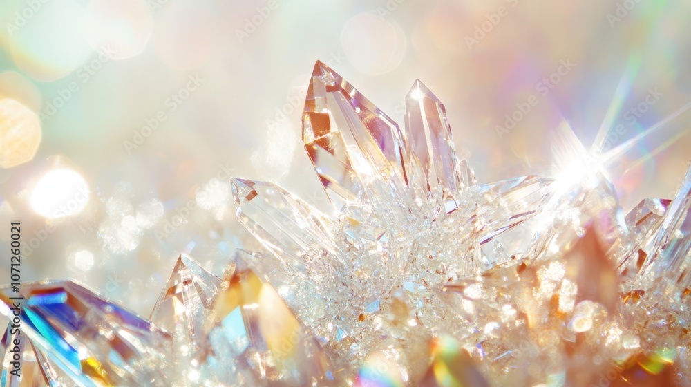 Poster mesmerizing sparkling crystal display