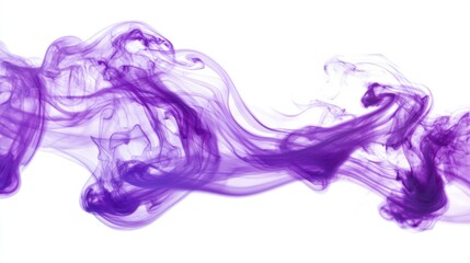 A cloud of rich purple smoke twisting and dispersing into the air.