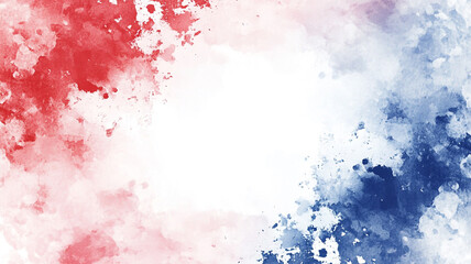 Abstract watercolor design featuring red, white, and blue hues suitable for various patriotic themes