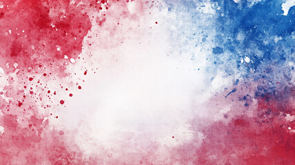 Obraz premium Abstract splash of red, white, and blue hues creating a vibrant background effect