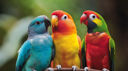 Vibrant Parrots in Nature: A Stunning Display of Color and Beauty