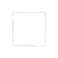 Christmas snowflake frame social ads template transparent png