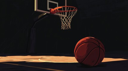 Basketball on the Court: A Moment of Pause